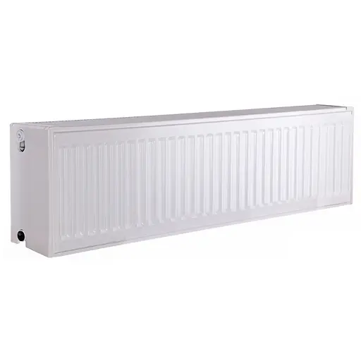 Радіатор сталевий панельний Kalite 33 низ/справа 300x1100 (без INNER) 000022654, Білий - фото 1