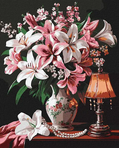 Набір для розпису по номерах Витончені лілії, 40x50 см