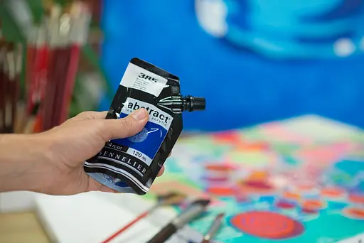 Акрилова фарба Sennelier Abstract, 500 мл, Основний синій (Primary Blue) - фото 3