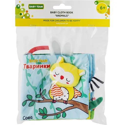 Текстильная игрушка-книжка Baby Team Животные (8722) - фото 8