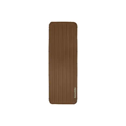 Матрац надувний одинарний Naturehike CNK2450WS034 (95 мм) з мішком для надування Коричневий