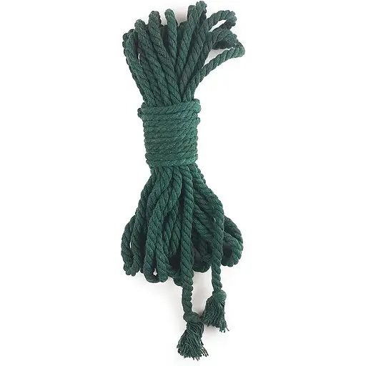 Хлопковая веревка BDSM Art of Sex 8 метров, 6 мм, зеленый цвет
