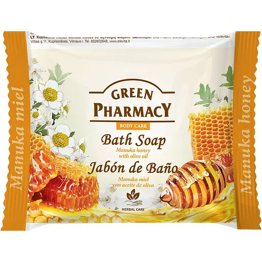 Мило Зелена Аптека Bath soap Manuka honey with olive oil, 100 г