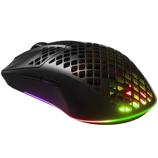 Мишка SteelSeries Aerox 3 Wireless Onyx, RGB, 18000dpi., 6кн., чорна - фото 4
