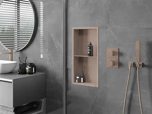 Полка в ванную комнату Nett YBr-60, 60 см Бронза - фото 2