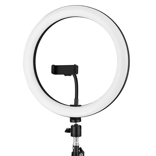 Кільцева світлодіодна LED лампа Arc Ring 10" + tripod 2.1m Black