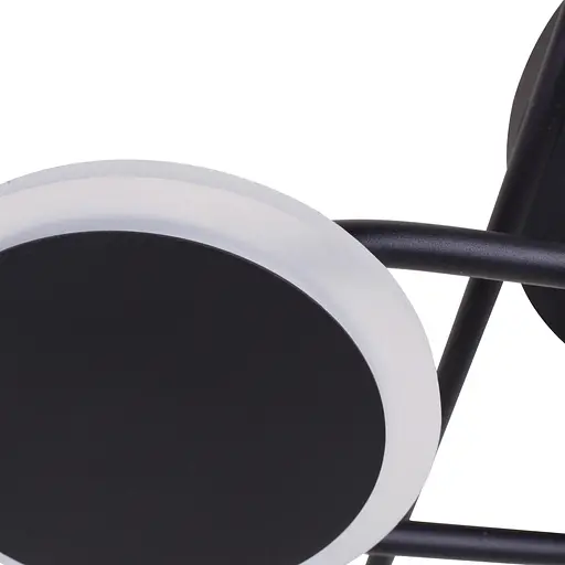 Люстра стельова Brille світлодіодна 76W WW BK (BL-759C/8) - фото 4
