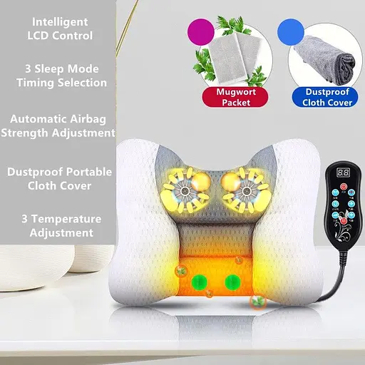 Массажер для шеи А-3 Массажная подушка (Серая) - фото 9