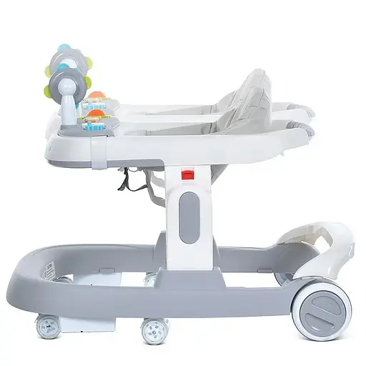 Ходунки дитячі M 5032L-11 музика, світло, сірий - фото 2