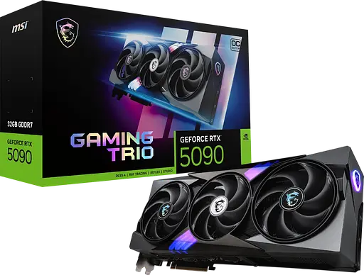 Видеокарта GeForce RTX 5090 32GB MSI Gaming Trio OC (RTX 5090 32G GAMING TRIO OC) - фото 1