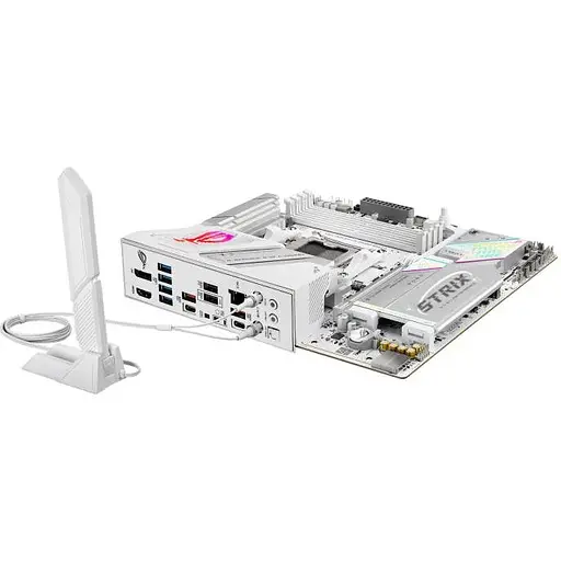 Материнська плата Asus Rog Strix B850-G Gaming WIFI sAM5 B850 4xDDR5 M.2 HDMI DP WiFi BT mATX білий - фото 9
