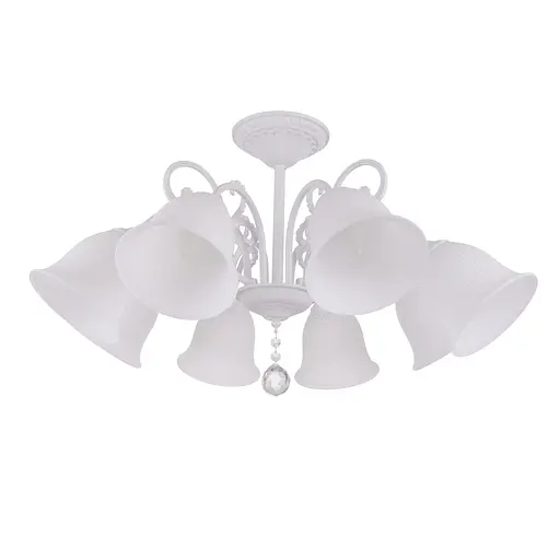 Люстра стельова Brille в спальню E27 60W WH (LK-686C/8)