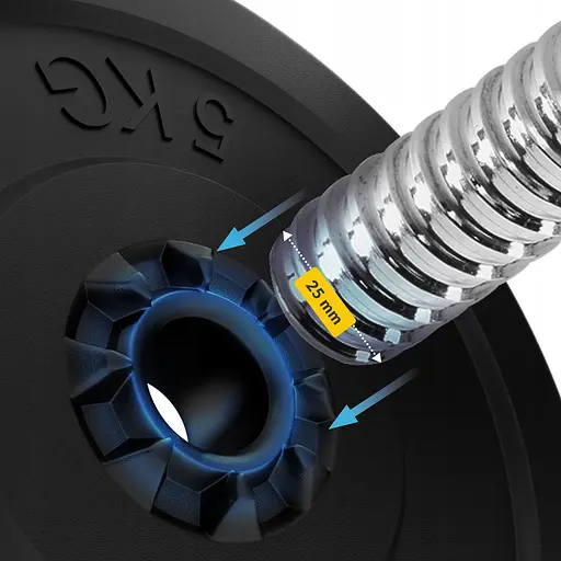 Гриф для штанги прямой 4FIZJO 150 см 25 мм (P-5905973401142) - фото 8