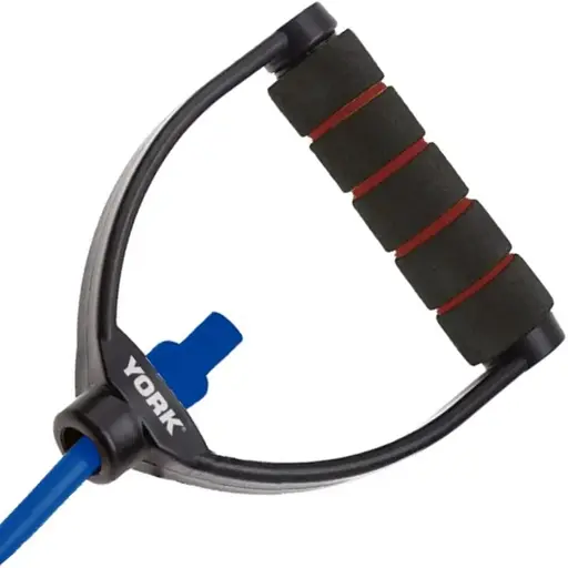 Эспандер трубчатый с ручками York Fitness 9-12кг, синий - фото 3