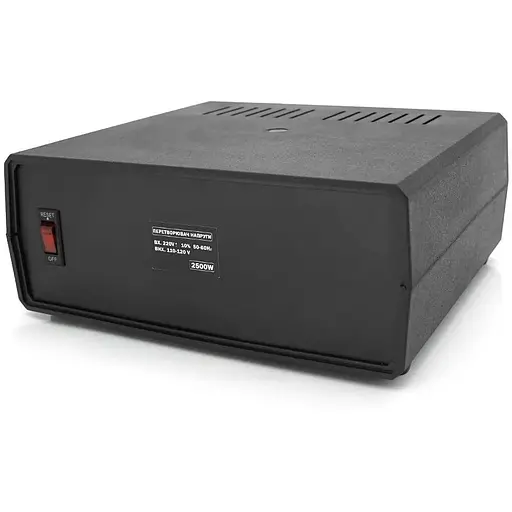 Перетворювач напруги понижуючий Merlion PN-2500, Input 220 V/Output 110V, 2500W, трансформаторний