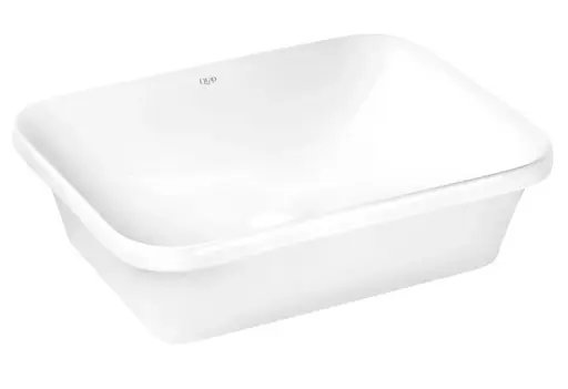 Комплект Qtap Scorpio: Раковина врезная прямоугольная 510х390х145 мм White + Донный клапан PU02 (QT1411K490WN47290) - фото 3