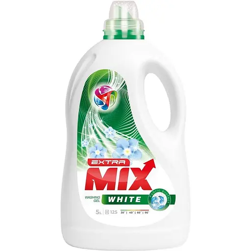 Гель для прання Extra Mix White з ароматом свіжості 5 л