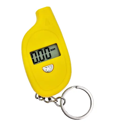 Манометр (тестер давления шин) цифровой LCD дисплей желтый (G0001641) - фото 5