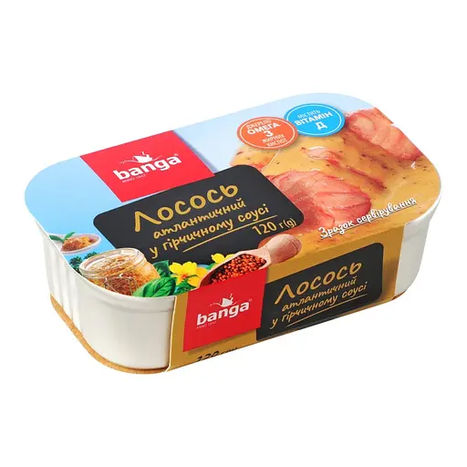 Филе лосося Banga атлантический в горчичном соусе 120 г