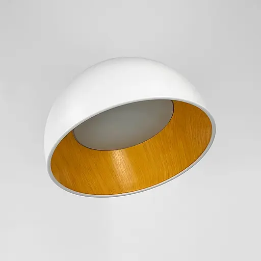 Стильний та сучасний світильник у білому корпусі Ø 35х23 см | Арт. SG015-350 WT | Line F - фото 10