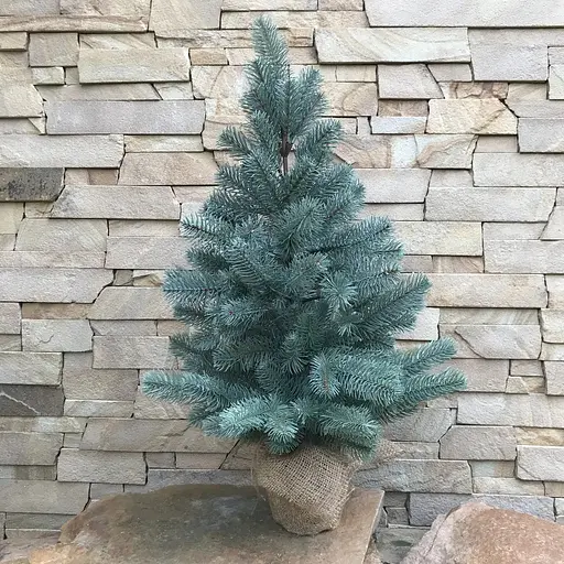 Ялинка Hvoya Premium лита в мішковині 70 см блакитна - фото 5