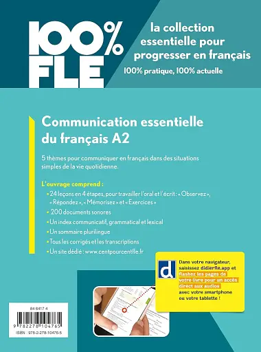 100% FLE A2 Communication essentielle du français Livre + didierfle.app - фото 2