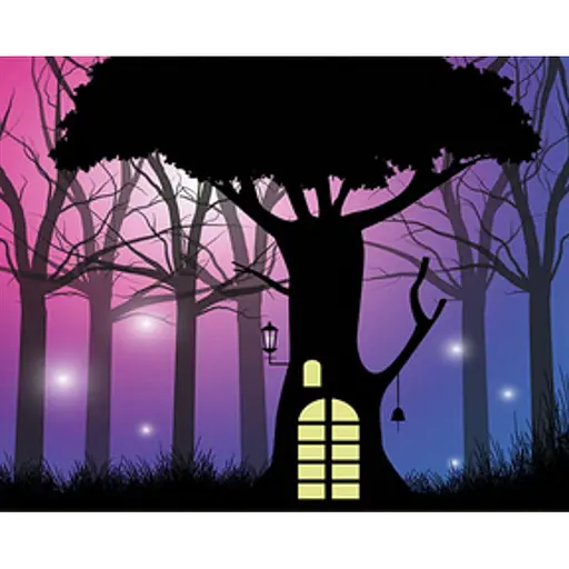 Алмазная мозаика Strateg ПРЕМИУМ Сказочный домик в заколдованном лесу размером 40х50 см (SK86006) - фото 1