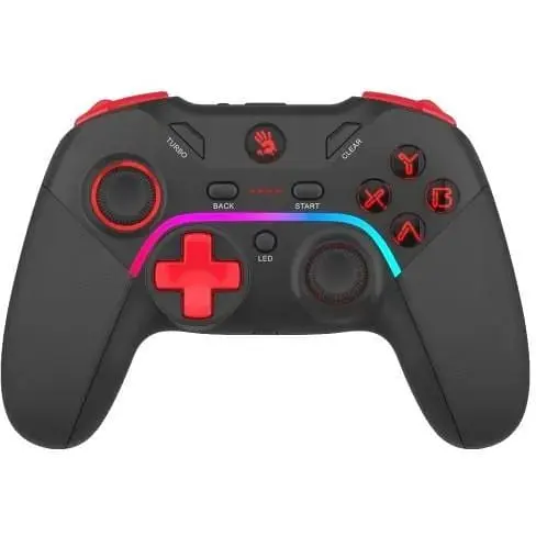 Геймпад Bloody GPW70 Black/Red беспроводной USB 2.4GHz для ПК/PS3/Switch/Android двойная вибрация 600 mAh