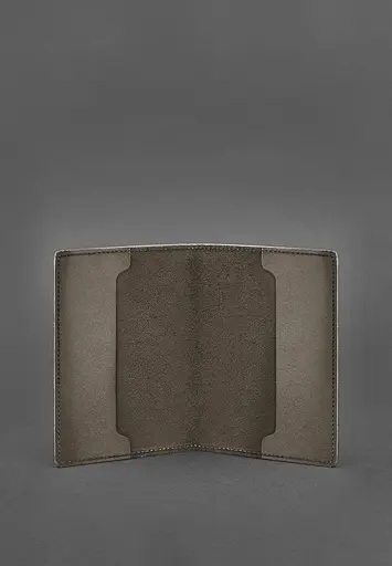 Кожаная обложка для служебного удостоверения военнослужащего Госспецсвязи темно-коричневая Crazy Horse - фото 4