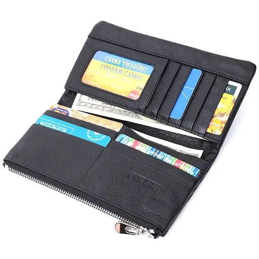 Жіночий шкіряний гаманець ST Leather 9х18х2 см acs0029451 - фото 8