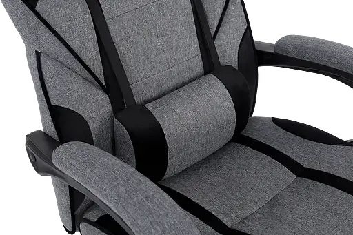 Геймерское кресло GT Racer серое с черным (X-2749-1 Fabric Gray/Black Suede) - фото 7