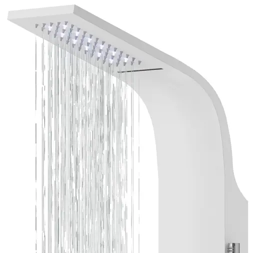 Душова панель Corsan Kaskada white LED A014MWHLED, Білий - фото 2