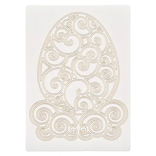 Картина-трафарет для раскрашивания песком "Пасхальное яйцо" Sand Box T-a5124 А5 - фото 1
