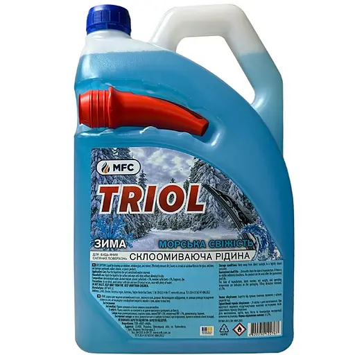 Омивач скла зимовий МФК Triol Морська Свіжість -20 ПЕ з лійкою 4 л