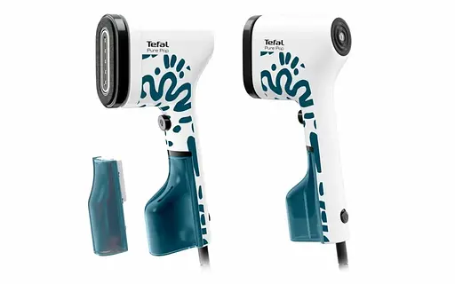 Tefal Отпариватель компактный Pure Pop Home & Travel, 1300Вт, 70мл, постоянный пар - 20гр, бело-синий - фото 2