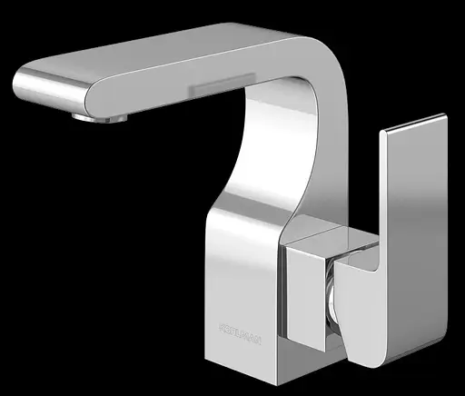 Смеситель для умывальника Kohlman Saxo хром QB100S Хром - фото 2