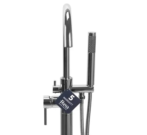 Смеситель для ванны Rea Mono хром напольный REA-B2715 Хром - фото 4