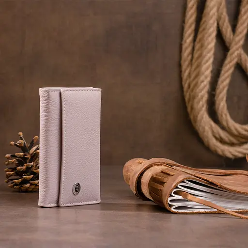 Жіночий шкіряний гаманець-ключниця ST Leather 12.3х7.3х1 см acs0015810 - фото 6