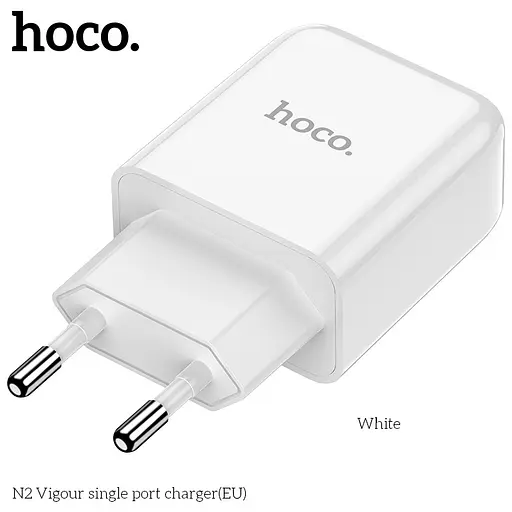 Адаптер сетевой HOCO Vigour N2 сам блок черный - фото 4