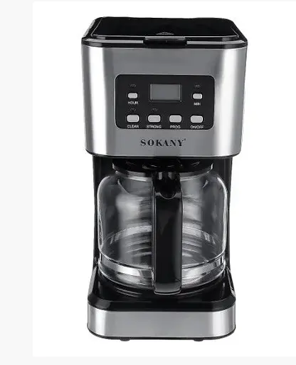 Кофеварка Sokany 121E 950w LCD-дисплей 1,5л - фото 5