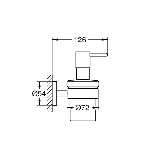 Дозатор для рідкого мила Grohe QuickFix Start 411952430, Чорний матовий - фото 2