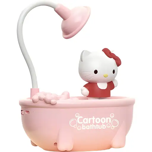 Дитяча настільна лампа Hello Kitty ванна рожева (068E)