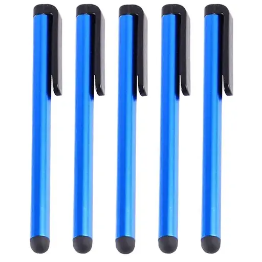 Стилус для ємнісних екранів, синій (комплект 5 шт.)