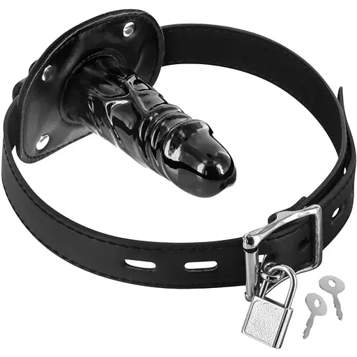 Кляп з великим фалоімітатором Fetish Tentation Penis Gag T2 чорний