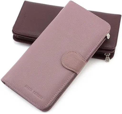 Кожаный женский кошелек Marco Coverna 19х10х2.5 см acs0024511 - фото 7