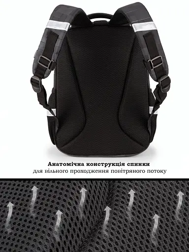 Ортопедический школьный рюкзак 6 в 1 для мальчика School Standard 38х30х18 см Майнкрафт для младших классов (170-57) - фото 8