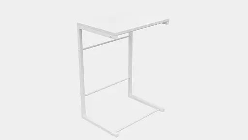 Столик Терри Ferrum-decor 650x440x330 Белый металл ДСП Белый 16 мм (FRD-104655) - фото 5