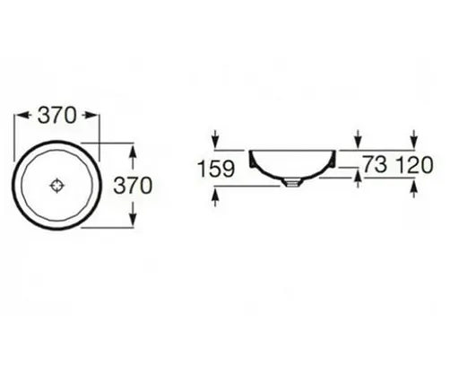 Раковина Roca Inspira Round 37x37 A32752R000, Білий - фото 3