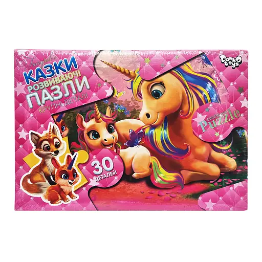 Пазли великі деталі Danko Toys, 30 елементів, Mx30-07 (В асортименті) - фото 2