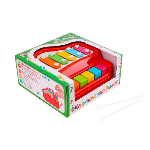 Дитяча іграшка "Ксилофон-фортепіано" ТехноК 8201TXK - фото 1